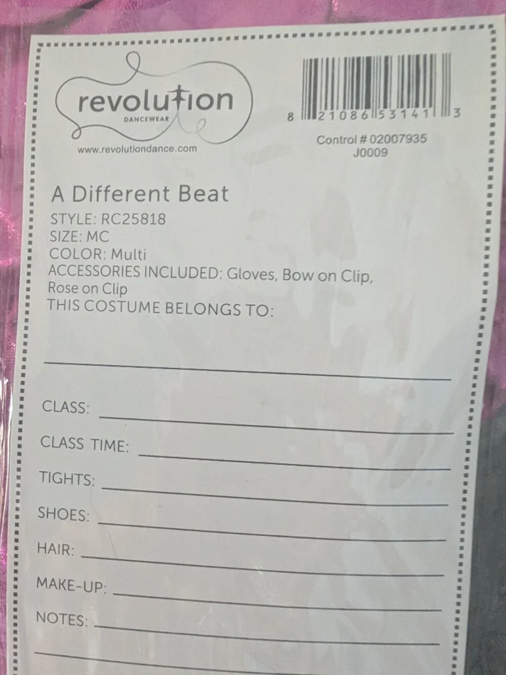 3 Revolution Dance costume A Different Beat
